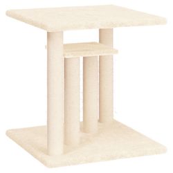 vidaXL Klorestolper med plattformer kremhvit 50 cm