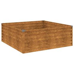 vidaXL højbed 100x100x36 cm cortenstål
