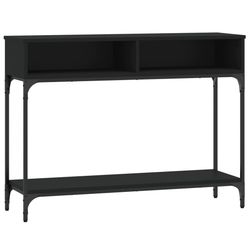 vidaXL Konsollbord svart 100x30,5x75 cm konstruert tre