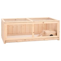vidaXL Hamsterbur 104x52x38 cm heltre gran