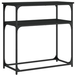 vidaXL Konsollbord svart 75x35,5x75 cm konstruert tre