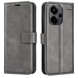 Læretui med Lommebok til Xiaomi Redmi Note 13 Pro+ - Grå
