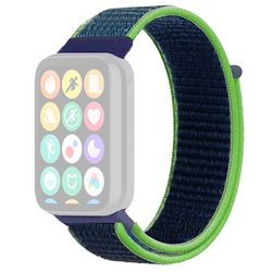 Xiaomi Smart Band 8 Pro / Redmi Watch 4 Nylon Loop Watch Band Åndbar sportsrem - Lime