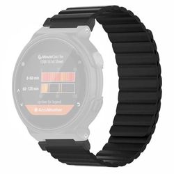 Garmin Forerunner 220 / 230 / 235 / 735XT / 620 / 63 Flexible Strap Magnetic Smartwatch Bands - Sort