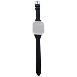 Apple Watch Series 41mm / 40mm / 38mm Watch Bands Slim læderrem - Sort