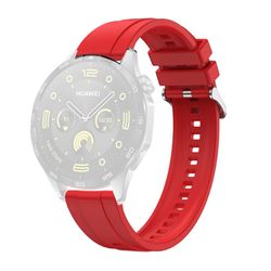 Huawei Watch GT 4 41mm / Garmin Venu 3S 18mm Silikonarmbånd for utskifting av klokkerem - Rød
