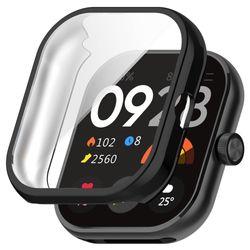 Xiaomi Redmi Watch 4 ripebestandig beskyttelsesveske for klokke Galvanisering Anti-drop ramme - Svart