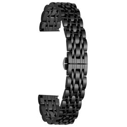 Garmin Lily 2 Watch Band 7-Beads 14mm udskiftningsrem i rustfrit stål - Sort
