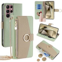 Samsung Galaxy S24 Ultra vegansk skinnveske - Grønn