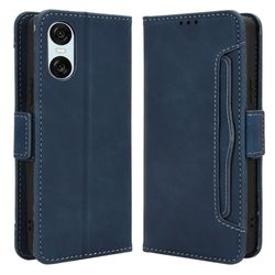 Moderne Sony Xperia 10 VI læderetui med pung - Blå