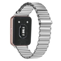 Samsung Galaxy Fit3 SM-R390 Armband i rostfritt stål med ihålig design - Silver