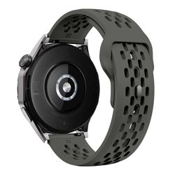 Garmin vivoactive 5 / Venu 2 Plus Silikonklokkebånd 20 mm hul justerbar rem - Mørkegrå
