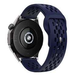 Garmin vivoactive 5 / Venu 2 Plus Silikonklokkebånd 20 mm hul justerbar rem - Midnattsblå