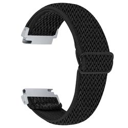 Gabb Watch 1 Nylon Elastinen rannelenkki Smartwatch hihna helppo säätää - Musta