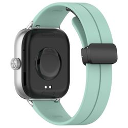 Xiaomi Redmi Watch 4 / Smart Band 8 Pro silikone rem udskiftning armbånd med foldespænde - Blågrøn