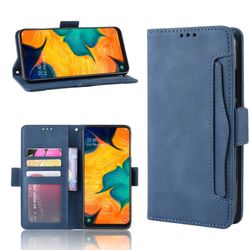 Lommebok-etui i moderne skinn-design Samsung Galaxy A40 - Blå