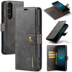 DG.MING Sony Xperia 1 VI 2-i-1 etui med pung - Grå