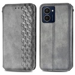 Skinn-etui med stilfult rombeavtrykk for HMD Pulse Pro - Grå
