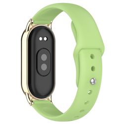 Erstatningsarmbånd for 12 mm universal smartklokke med omvendt spenne i silikon - Matcha Grønn