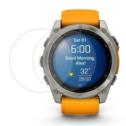 2-pakning Garmin Fenix 8 47 mm skjermbeskytter for klokke, klar, fleksibel film