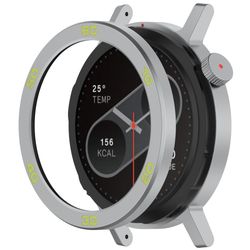 Nothing CMF Watch Pro 2 Watch Bezel med skjermfilm Watch Frame Metal Ring Deksel - Sølv / Grønn