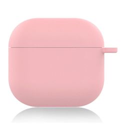 AirPods 4 silikoni asia pehmeä langaton kuulokkeet järjestäjä kansi paksuus 1.5mm karabiini - Vaalea Pinkki
