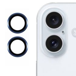 2-pack / Set iPhone 16 / 16 Plus Camera Lens Protector Ridsefast Corning Gorilla Glass Lens Film - Blå
