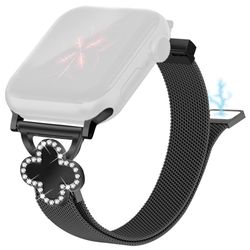 Milanese Band Apple Watch Series 10 46mm / Ultra 2 Ultra 49mm / Series 9 8 7 45mm / SE (2023) SE (2022) SE 6 5 4 44mm / 3 2 1 42mm klokkerem med Clove