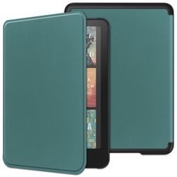 Amazon Kindle Paperwhite (2024) Case Bump Resistant and PU E-Reader Cover Support Auto Wake / Sleep - Blackish Green
