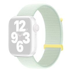 KALEBOL Nylon Watch Band Apple Watch Series 10 42mm Håndledsrem - Lys Mint