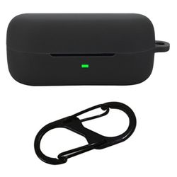 Sony WF-C510 Bluetooth hörlurar Fodral Mjukt silikonskydd med Anti-Lost Spänne - Svart