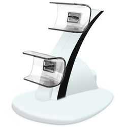 IPLAY HBP-253 Sony PlayStation 5 Game Controller Holder Storage Stand Charging Dock med Type-C Port LED-indikator - Hvid