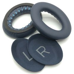1 par hovedtelefoner Ørepuder Bose Quietcomfort 45 Udskiftning af ørepuder Puder Komfortabelt slid - Mørkeblå