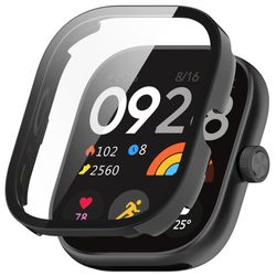 Xiaomi Redmi Watch 5 eSIM / Watch 5 Watch Case Hard Scratch Resistant Protective Cover with Tempered Glass Screen Film - Black