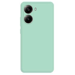 Xiaomi Poco X7 Pro 5G / Redmi Turbo 4 5G Fleksibelt etui Rett kantbeskyttelse Telefondeksel - Cyan