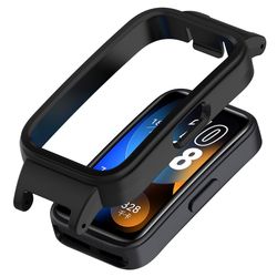 12MM Smartwatch Case Huawei Band 10 NFC / 10 / 9 NFC / 9 / 8 NFC / 8 Letvægts stødsikker beskyttelsesramme - Sort