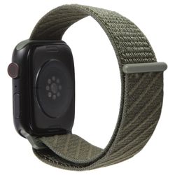 Klockarmband Apple Watch Series 49mm - 45mm - 44mm - 42mm Nylon Sport Loop Strap - Militärgrön