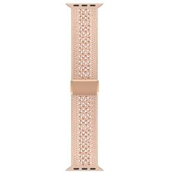 Magnetisk stropp Apple Watch Series 1-9 41 mm - 40 mm - 38 mm Nylonarmbånd - Rosa / Rose Gull