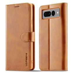 LC.IMEEKE Google Pixel 7 Pro Flippetui - Lysebrun