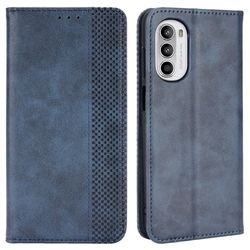 Bofink Vintage läder Motorola Moto G82 / Motorola Moto G52 fodral - Blå