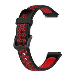 Huawei Band 7 dobbeltfarvet urrem - Sort / Rød
