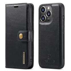 DG.Ming iPhone 14 Pro 2-in-1 Lommebok Etui - Svart