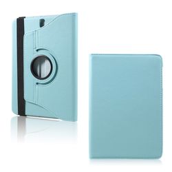 Samsung Galaxy Tab S3 flot og stærkt læder etui - Lyseblå