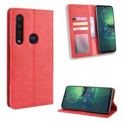 Bofink Vintage läder Motorola Moto G8 Plus fodral - Röd