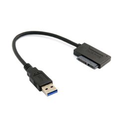 Universaali USB 3.0 - 7+6 13-Nastainen Slimline Sata Adapteri Kaapeli