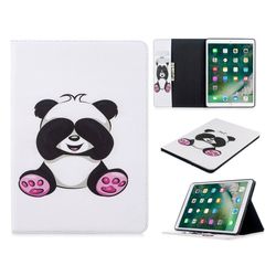 iPad 10.2 (2019) tyylikäs kuvio nahkainen flip-kotelo - Ujo Panda