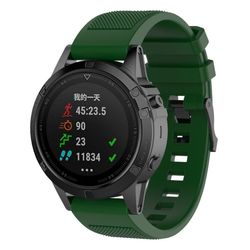 Garmin Approach S60 klokkereim av silikon med tvill tekstur - svart grønn
