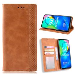 Bofink Vintage läder Motorola Moto G8 fodral - Brun