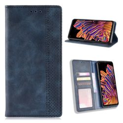 Bofink Vintage Samsung Galaxy Xcover Pro lærveske - Blå