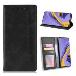 Bofink Vintage läder Samsung Galaxy A51 fodral - Svart